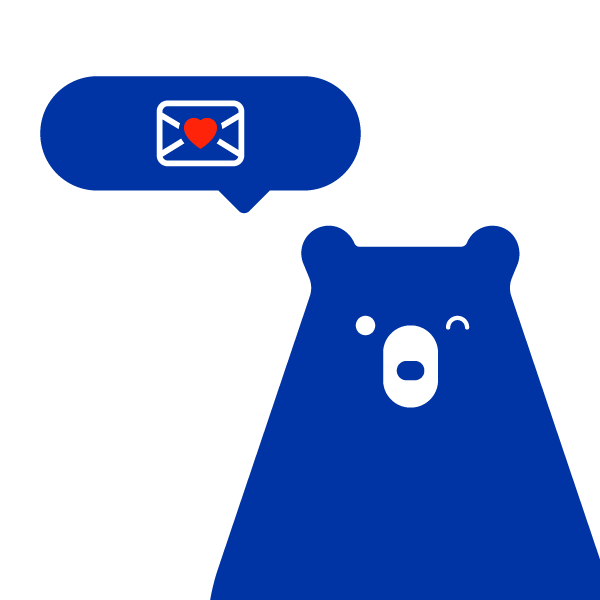 email bear character